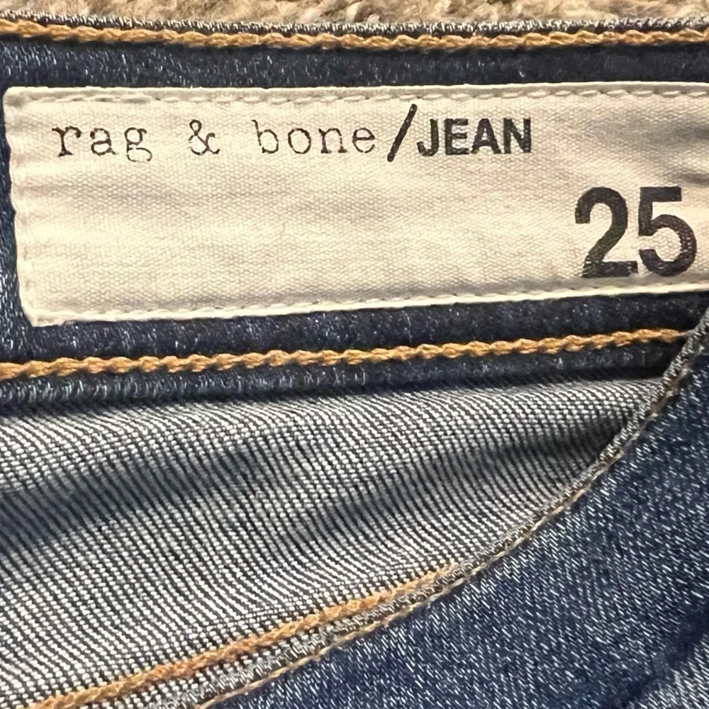 Rag & Bone Blue Distressed Skinny Jeans Size 25
